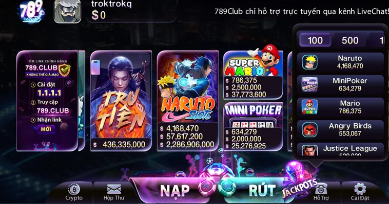 Nổ Hũ 789Club Sân Chơi Đẳng Cấp Với Hàng Loạt Giải Thưởng Jackpot Siêu Khủng