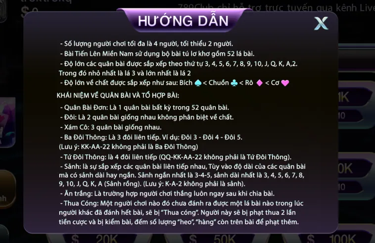 Tiến Lên Online 789Club Đấu Trường Bài Đỉnh Cao Cho Cộng Đồng Cược Thủ Việt